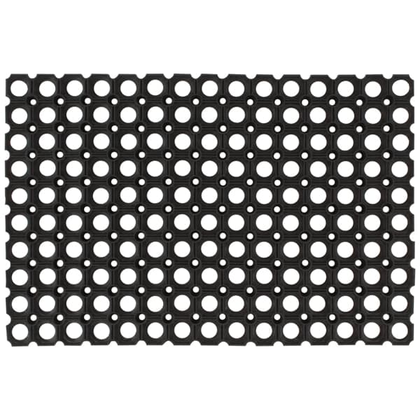 vidaXL Gummimattor 5 st 16 mm 40x60 cm Svart