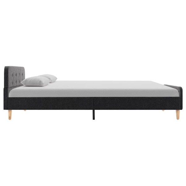 vidaXL Sängram mörkgrå säckväv 120x200 cm grå