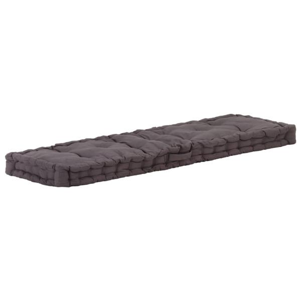 vidaXL Dyna till pallsoffa bomull 120x40x7 cm antracit Antracit