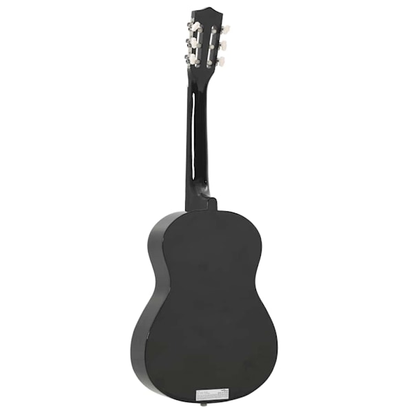 vidaXL Klassisk gitarr för nybörjare 8 delar svart 1/2 34" Svart