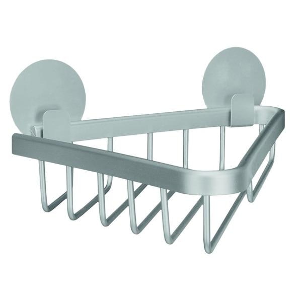 Kleine Wolke Duschkorg triangulär Rocco aluminium Silver