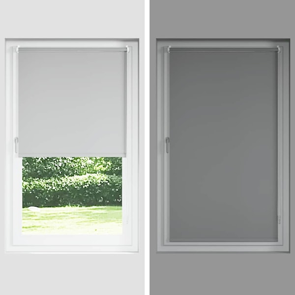 vidaXL Rullgardin mörkläggande 40x100 cm vit Vit