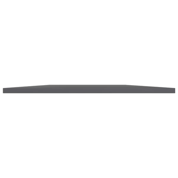 vidaXL Hyllplan 4 st grå högglans 80x50x1,5 cm konstruerat trä grå