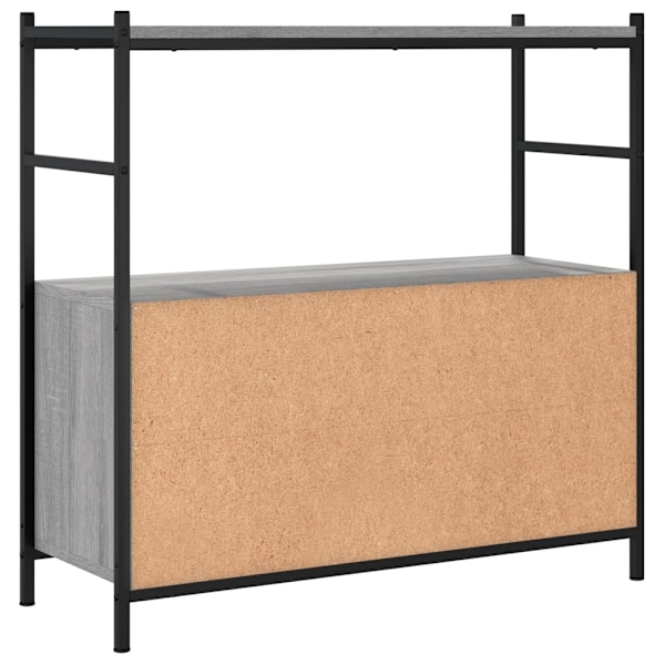 vidaXL Bokhylla grå sonoma 80x30x78,5 cm konstruerat trä och järn Grå
