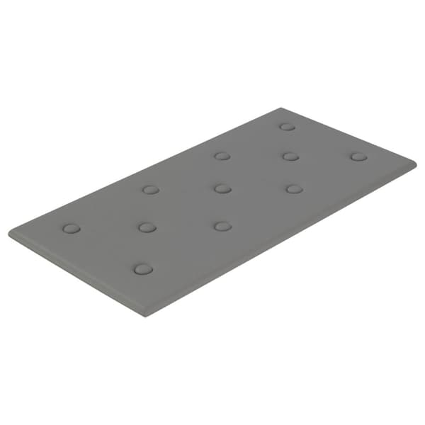 vidaXL Väggpaneler 12 st grå 60x30 cm konstläder 2,16 m² Grå