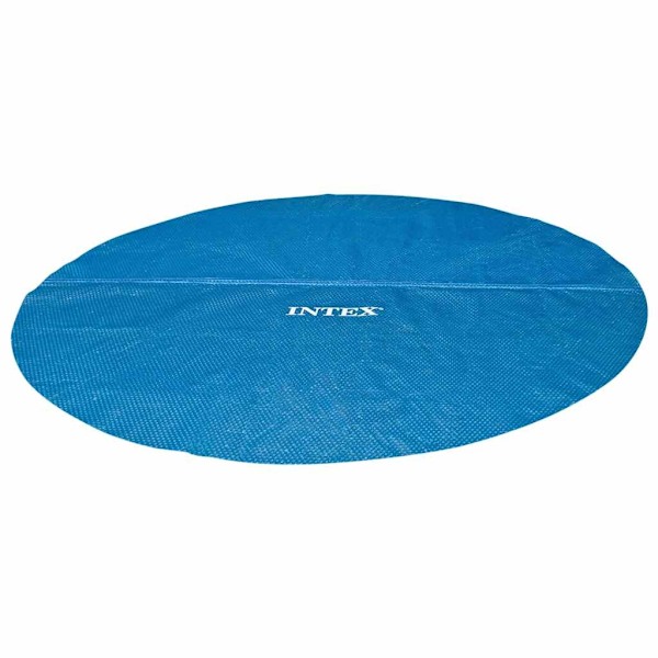 INTEX Poolöverdrag solenergi blå 290 cm polyeten Blå