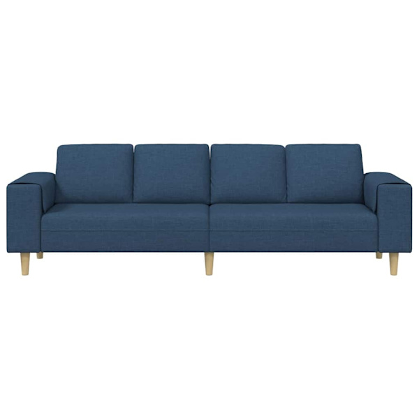 vidaXL Vardagsrumsoffa Blå 250 x 77 x 76 cm Polyester Blå