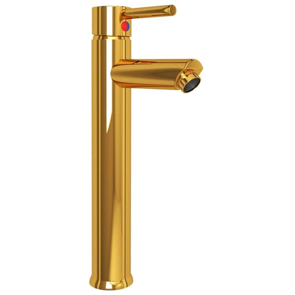 vidaXL Badrumsblandare guld 12x30 cm grå