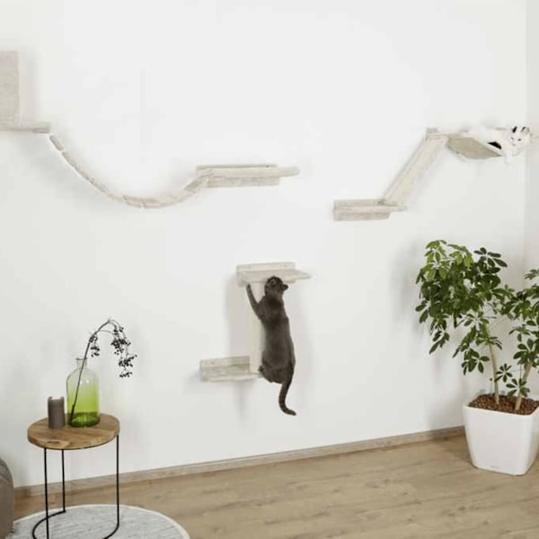 Kerbl Klättervägg för katter Mount Everest trä beige Beige