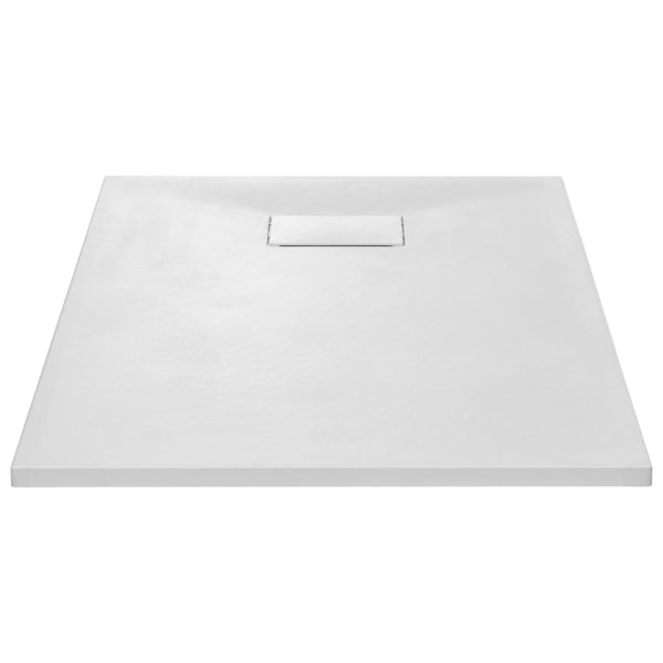 vidaXL Duschkar SMC vit 100x70 cm Vit