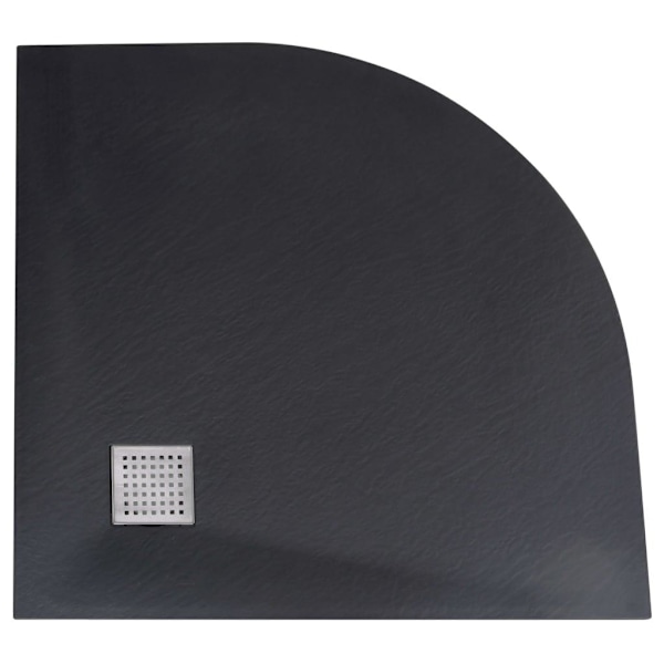 vidaXL Duschkar SMC svart 90x90 cm Svart