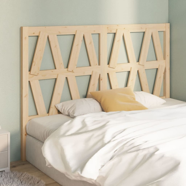 vidaXL Sänggavel 146x4x100 cm massiv furu Brun