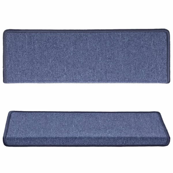 vidaXL Trappstegsmattor 15 st 65x25 cm blå Blå