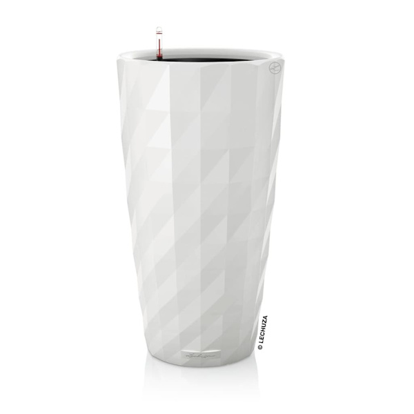 LECHUZA Odlingskruka DIAMANTE Premium ALL-IN-ONE 40 cm matt vit Vit
