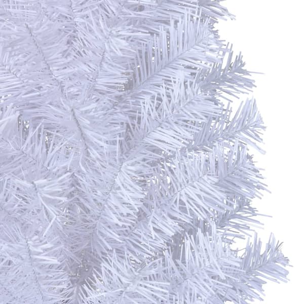 vidaXL Plastgran med tjocka grenar vit 240 cm PVC Vit