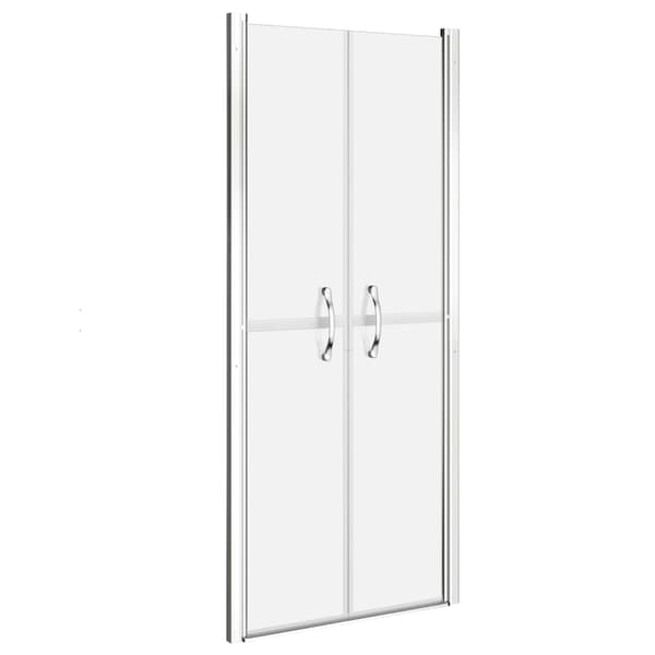 vidaXL Duschdörr frostad ESG 91x190 cm Silver