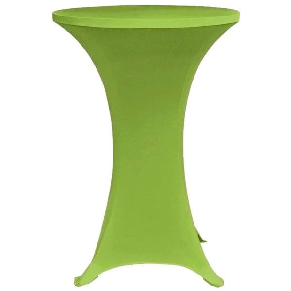 vidaXL Bordsöverdrag 4 st 70 cm stretch grön Grön