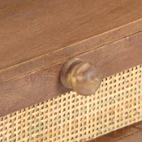 vidaXL Soffbord 100x60x40 cm massivt mangoträ Brun