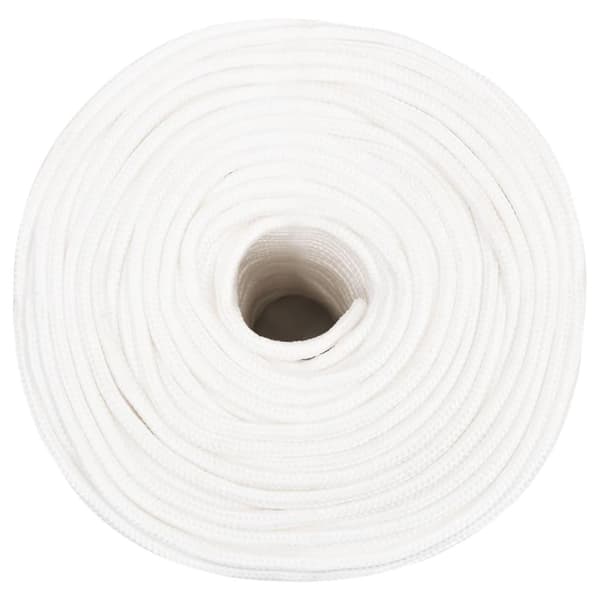 vidaXL Båtlina helvit 8 mm 25 m polypropylen