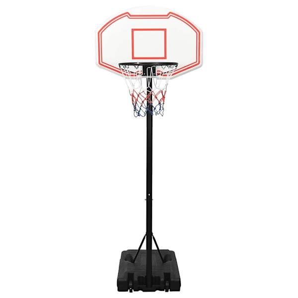 vidaXL Basketkorg med stativ vit 237-307 cm polyeten Vit