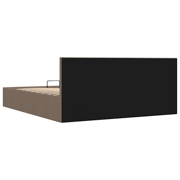 vidaXL Sängram hydraulisk förvaring utan madrass taupe 180x200 cm Taupe