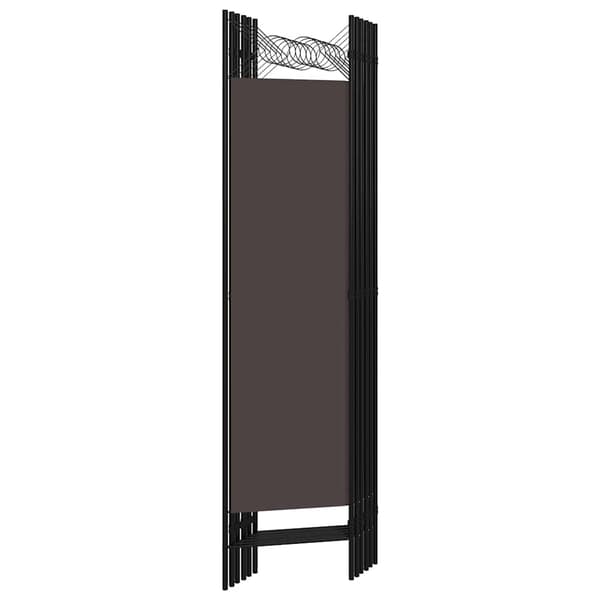 vidaXL Rumsavdelare 6 paneler brun 240x180 cm Brun