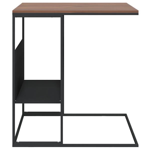 vidaXL Sidobord svart 55x36x59,5 cm konstruerat trä Svart