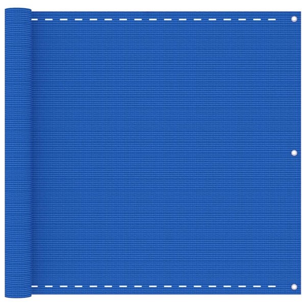 vidaXL Balkongskärm blå 90x400 cm HDPE Blå