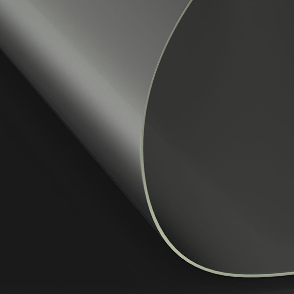 vidaXL Bordsskydd matt Ø 70 cm 2 mm PVC Transparent