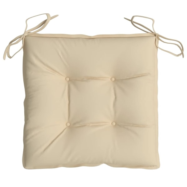 vidaXL Stolsdynor 4 st beige 50x50x7 cm oxfordtyg Beige