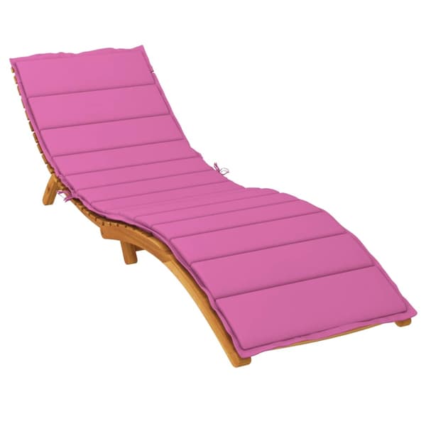 vidaXL Lounger kudde Oxford tyg (100% polyester) Rosa Rosa