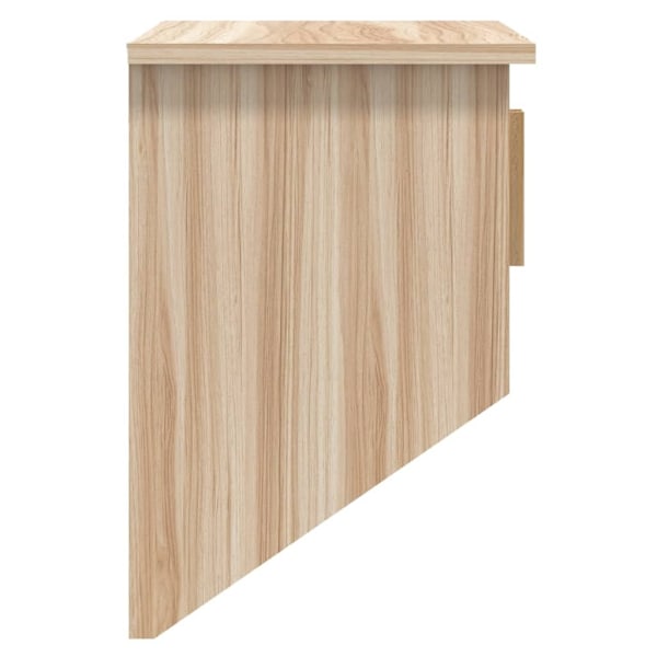 vidaXL Hatthylla med krokar 80x24x35,5 cm konstruerat trä Brun