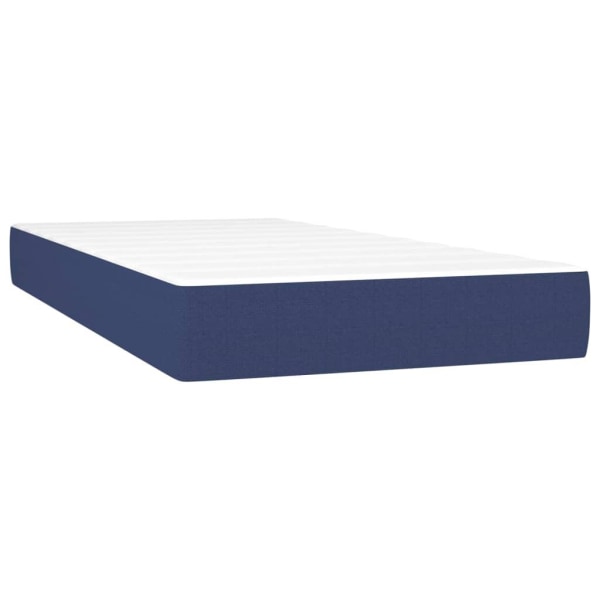 vidaXL Ramsäng med madrass blå 90x200 cm tyg Blå