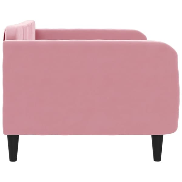 vidaXL Dagbädd rosa 90x200 cm sammet Rosa
