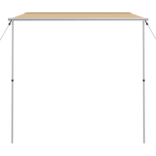 vidaXL Husvagnsmarkis 2,4x3x2,15 m beige Beige