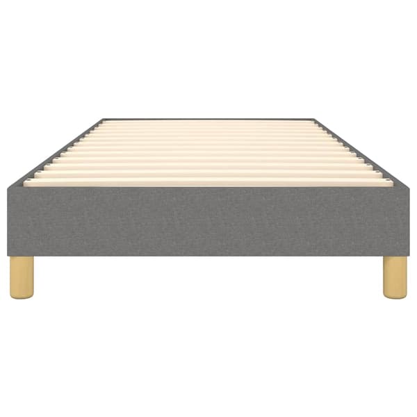 vidaXL Boxspring-sängram mörkgrå 80x200 cm tyg Grå