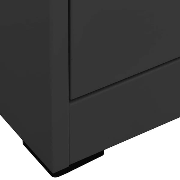vidaXL Dokumentskåp antracit 46x62x72,5 cm stål Antracit