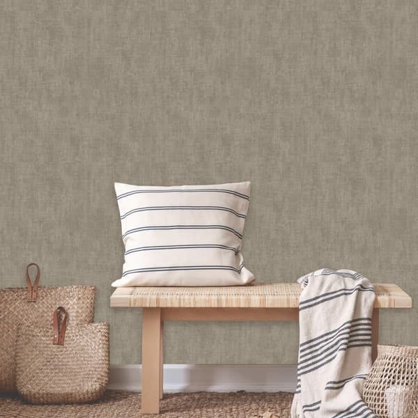 DUTCH WALLCOVERINGS Tapet gråbrun Brun
