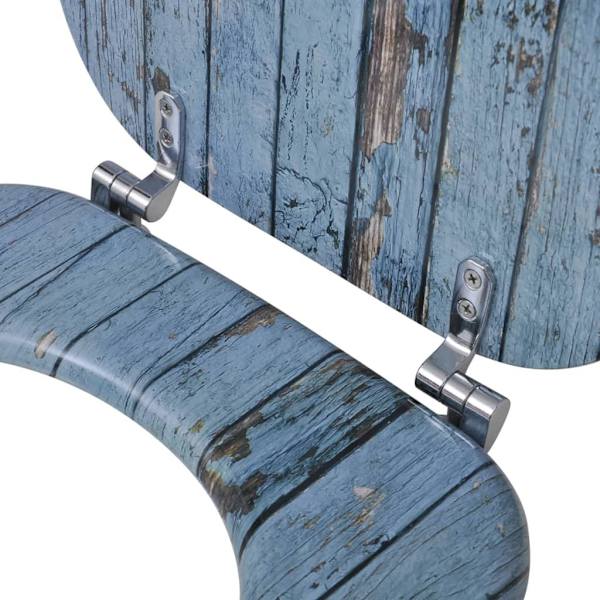 vidaXL Toalettsitsar med lock 2 st MDF vintage trä multifärg