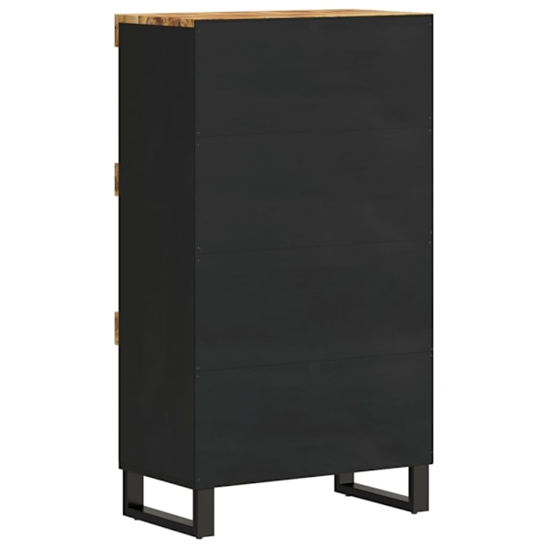 vidaXL Sidoskåp 60x33x107 cm massivt mangoträ Brun