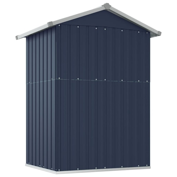 vidaXL Trädgårdsskjul antracit 126x97,5x177 cm galvaniserat stål Antracit
