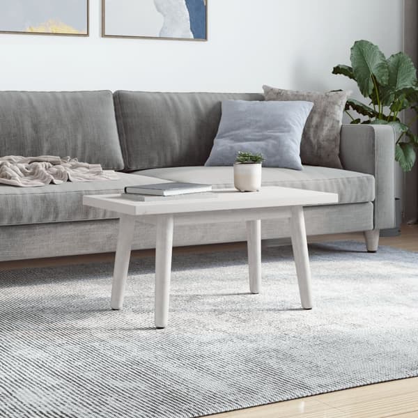 vidaXL Bordsskiva 80x40x2,5 cm massiv furu rektangulär Vit