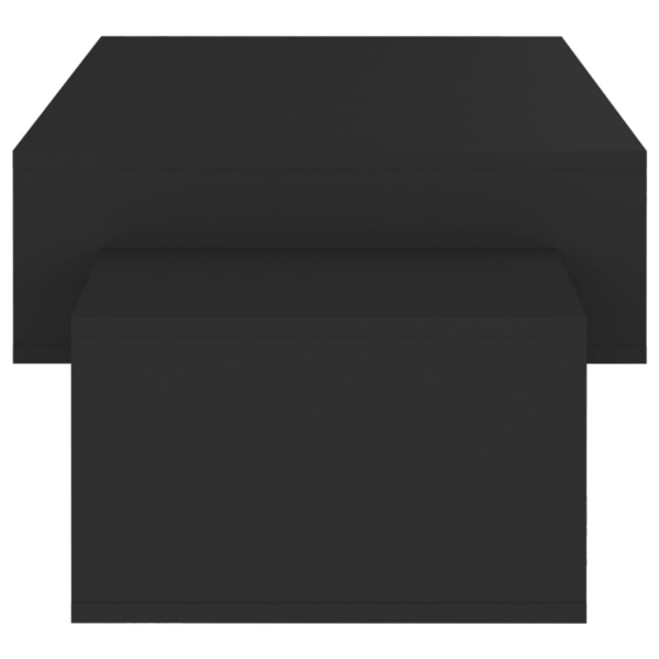 vidaXL Soffbord svart 105x55x32 cm konstruerat trä Svart