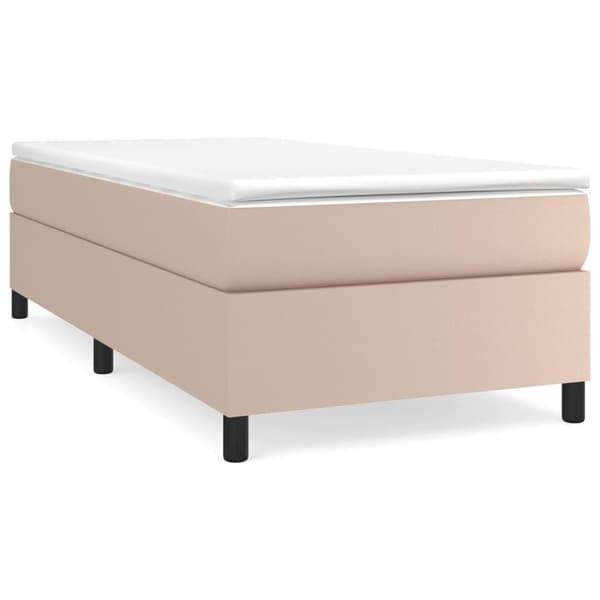 vidaXL Ramsäng cappuccino 80x200 cm konstläder Brun