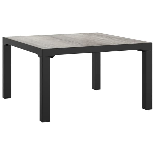 vidaXL Loungegrupp 3 delar svart och grå konstrottning art