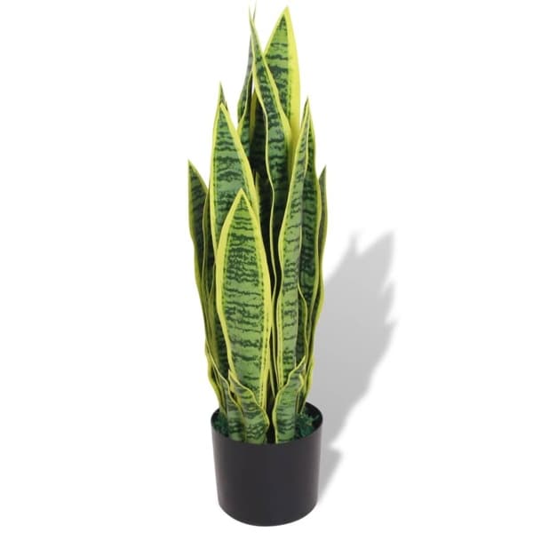 vidaXL Konstväxt Svärmorstunga med kruka 65 cm grön Grön