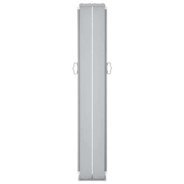 vidaXL Infällbar sidomarkis gräddvit 100x1000 cm Creme