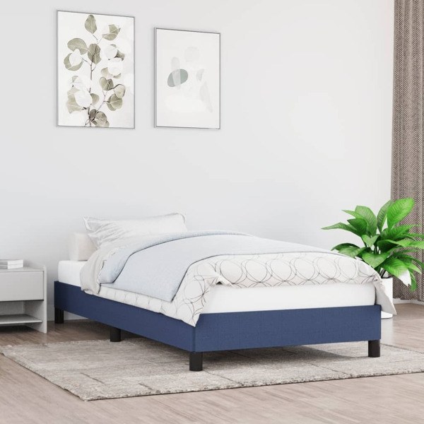 vidaXL Sängram blå 80x200 cm tyg Blå