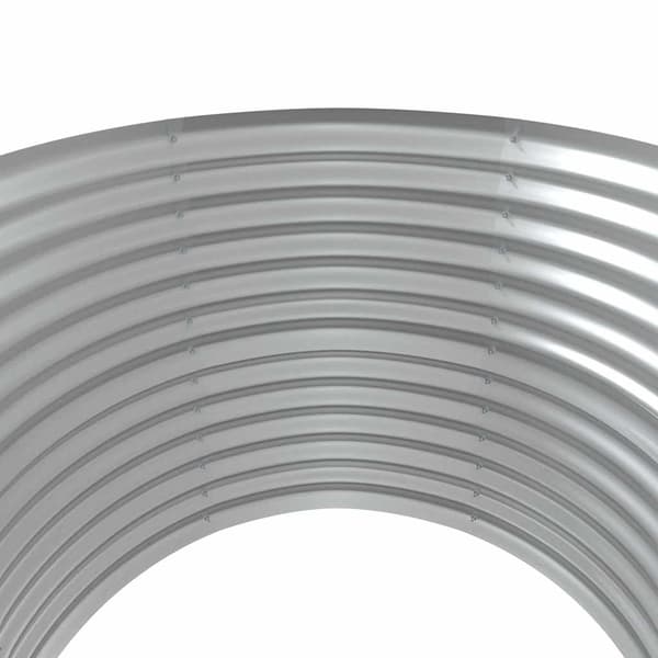 vidaXL Odlingslåda pulverlackerat stål 100x100x68 cm silver Silver