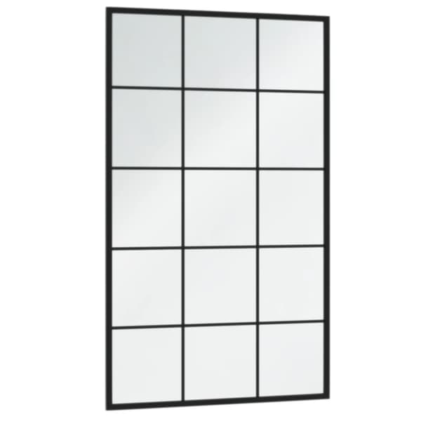 vidaXL Väggspeglar 4 st svart 100x60 cm metall art